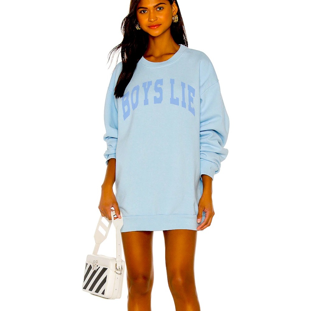 Boys lie catching feelings crew neck